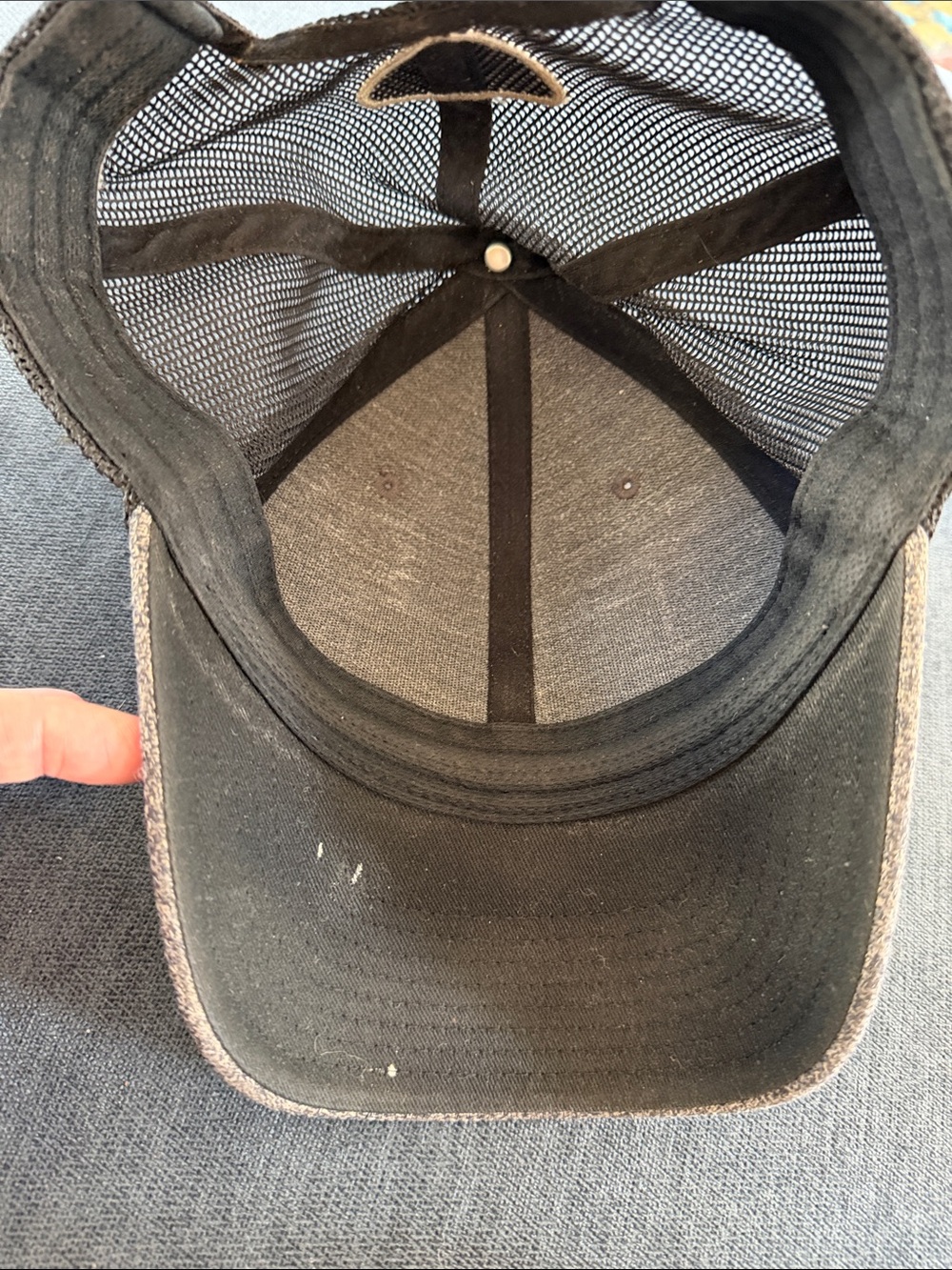 Columbia Heather Gray Flag Patch Fishing Baseball Cap - Picture 4 of 6